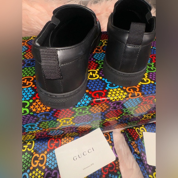 Gucci Psychedelic GG Star Rainbow Leather Slip-On Sneaker - Picture 7 of 12